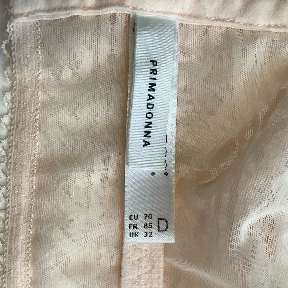 PRIMA DONNA Montara Wireless Lace Longline Bra 32D Crystal Pink Bralette - Picture 3 of 12